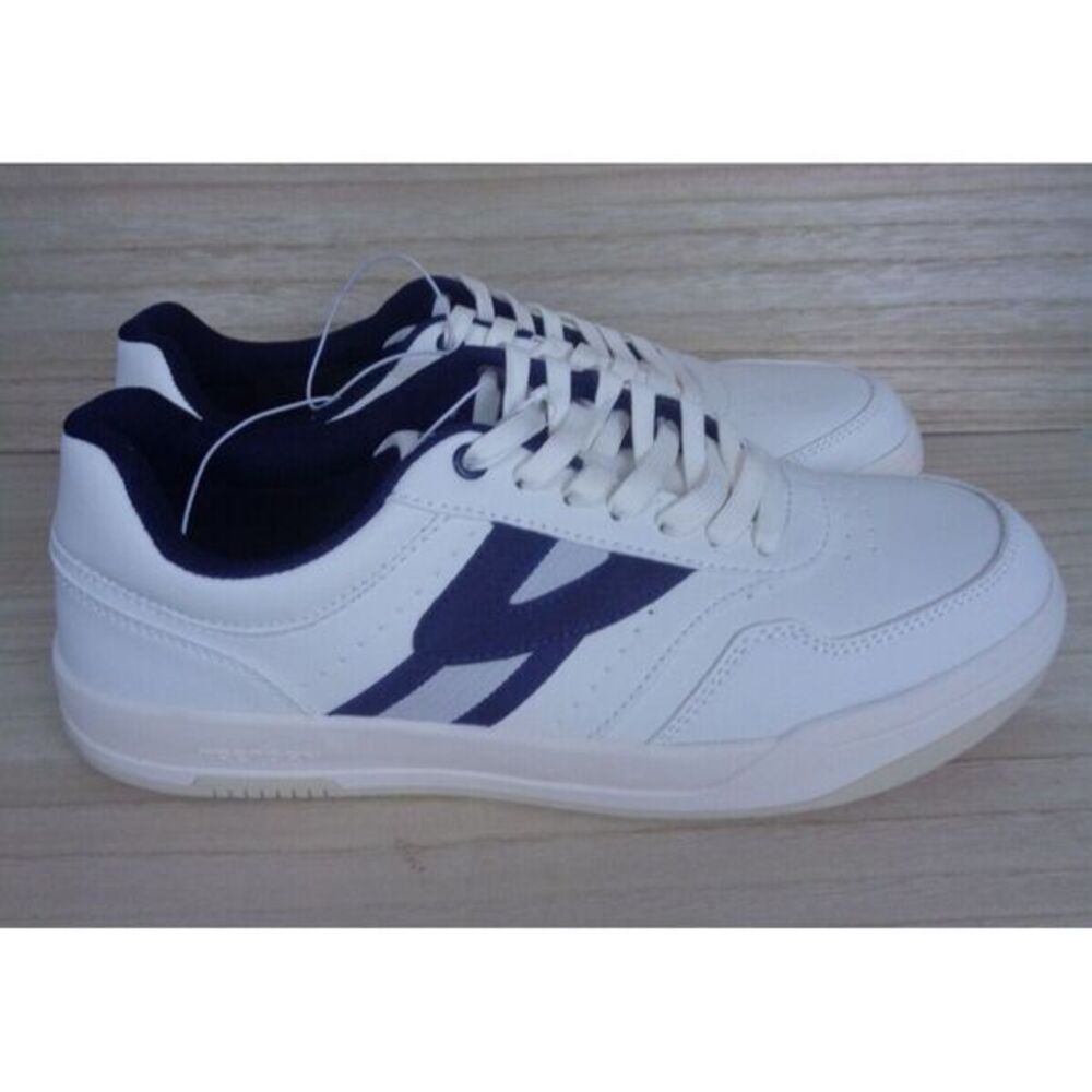 Tretorn Men's Dennis Classic Sneaker Lowtop Shoes White/Navy Mens‎ Size 10